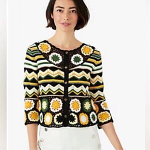 Kate Spade Daisy Crochet Cardigan